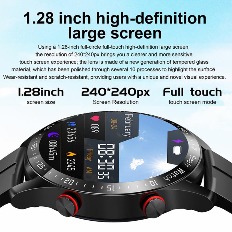 Relógio Inteligente HW20 ECG+PPG Negócios Chamada Bluetooth Monitoramento de Frequência Cardíaca + Pressão Arterial Esportes Lembrete de Mensagem
